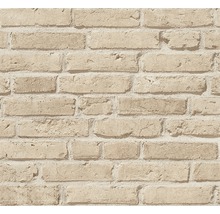 Närbild av en tapet med tegelmönster