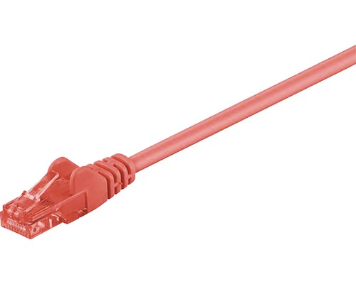 Patch Cable Cat6 0,5m med RJ45 don röd