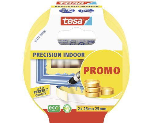 Maskeringstejp Precision Indoor TESA 25mm 25m 2-pack Maskeringstejp Precision Indoor TESA 25mm 25m 2-pack