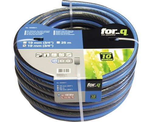 Hoprullad trädgårdsslang, 19 millimeter diameter, 25 meter lång