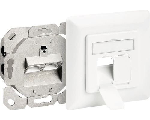 Datainsats med kopplingsdosa och lock