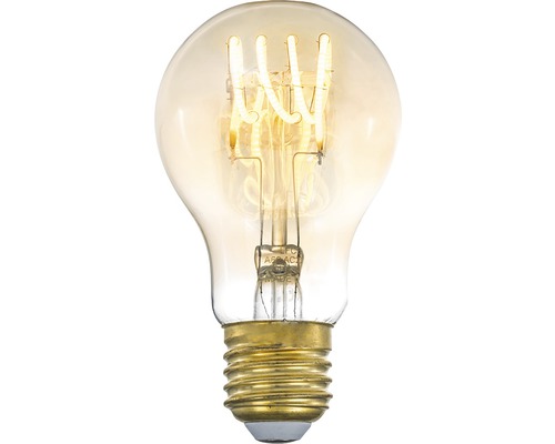 Normallampa COTTEX LED Curly filament amber E27 4W 250lm stepdim