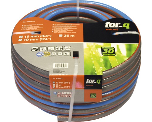 Hoprullad trädgårdsslang med 19 millimeters diameter och 25 meters längd
