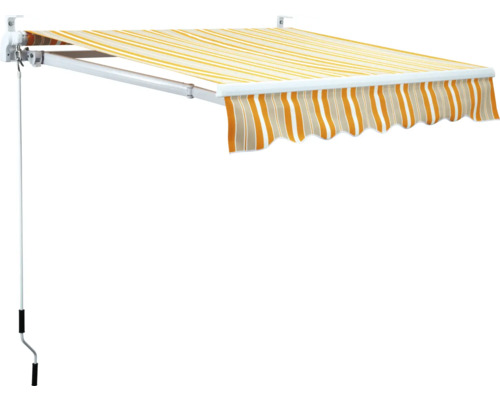 Terrassmarkis orange/vit 3x2,5m Terrassmarkis orange/vit 3x2,5m