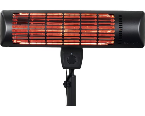 Elektrisk terrassvärmare med stativ för utomhusbruk