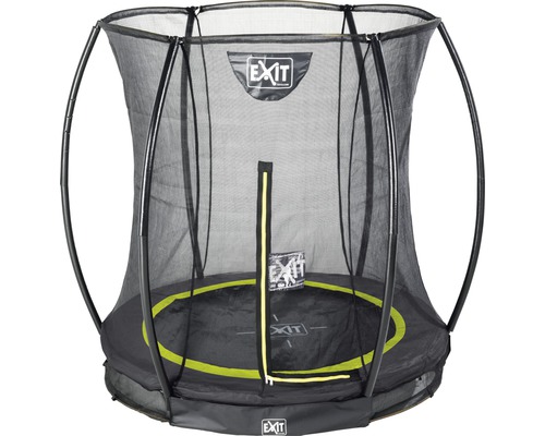 Svart EXIT Toys studsmatta med säkerhetsnät