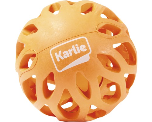 Hundleksak KARLIE gallerboll Koko 8x8x6,5cm orange
