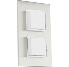 Vägglampa med två kvadratiska ljuselement