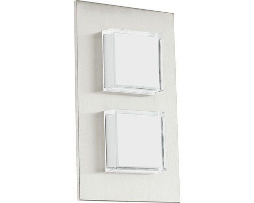 Vägglampa med två kvadratiska ljuselement