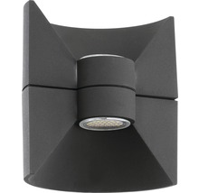 Vägglykta EGLO 2,5W Lysdiod fast monterad IP44 175x160mm antracit