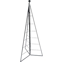 Metallväxtstöd i pyramidform för trädgårdsdekoration och växtstöd