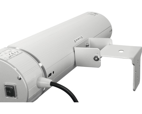 Detaljvy av ett värmelampsfäste