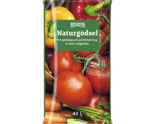 Rölunda naturgödsel, 40 liter, för gödsling och jordförbättring av hela trädgården Rölunda naturgödsel, 40 liter, för gödsling och jordförbättring av hela trädgården