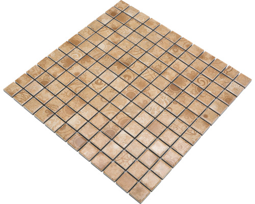 Keramisk mosaikplatta med dekor