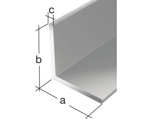 Vinkelprofil med mått