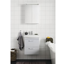 Möbelpaket HAFA Life inkl. spegelskåp ljusgrå matt 700 mm 1751765