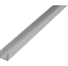 U-profil KAISERTHAL aluminium silver 10x8x1,3mm 1m-thumb-0