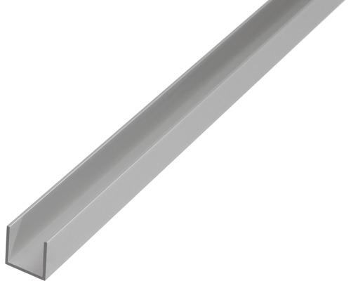 U-profil KAISERTHAL aluminium silver 22x10x1,5mm 1m