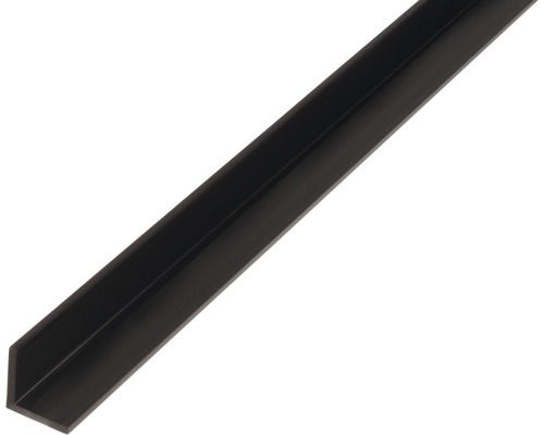 Vinkelprofil KAISERTHAL PVC svart 20x20x1,5 mm 2 m