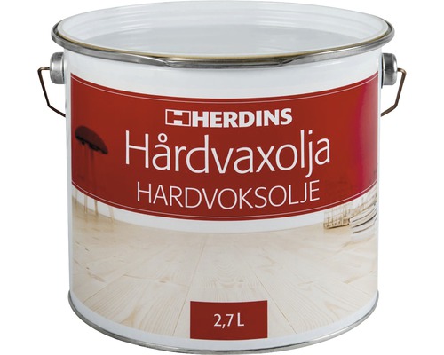 Hårdvaxolja HERDINS natur ultramatt 2,7L Herdins hårdvaxolja i en 2,7 liters burk