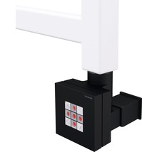 Detaljvy av en radiatortermostat med display