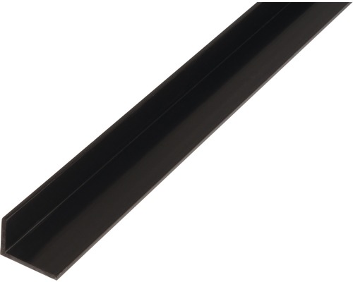 Vinkelprofil KAISERTHAL PVC svart 25x20x2 mm 2 m