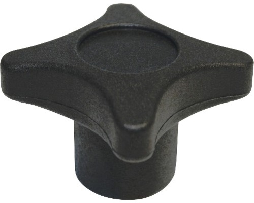 Stjärngrepp vred med mutter DRESSELHAUS Ø40mm M10 Svart stjärngrepp av plast