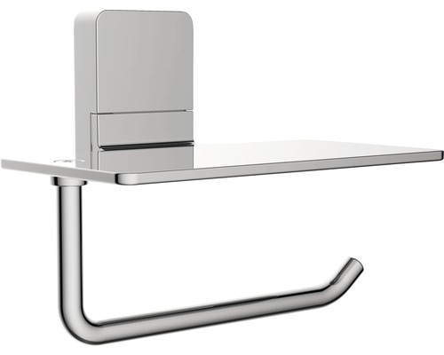 Toalettpappershållare med hylla