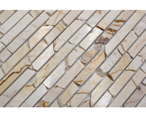 Naturstensmosaikplatta, diagonalt arrangerad