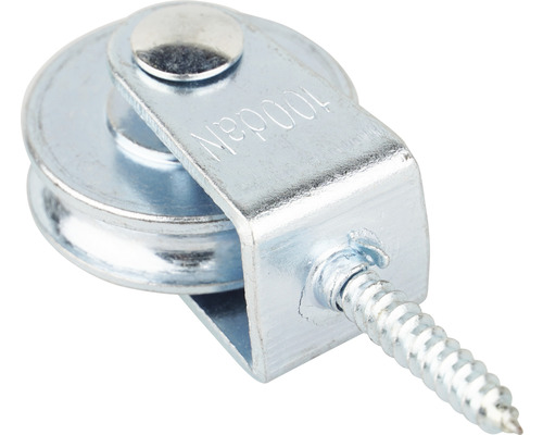 Enkel block med skruv för fastsättning
