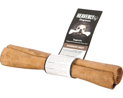 Hundgodis DOGMAN Heavenly tuggrulle 15-17,5cm biff Heavenly by Dogman tuggrulle för hundar, Farmer''s Beef