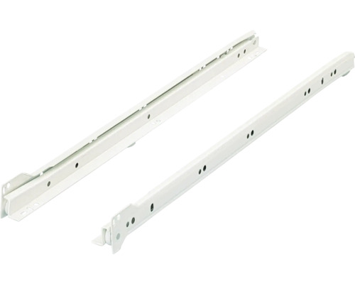 Lådskena HETTICH delutdrag 450mm vit 2 styck Lådskena HETTICH delutdrag 450mm vit 2 styck