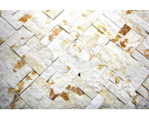 Naturstensmosaikplattor i fiskbensmönster