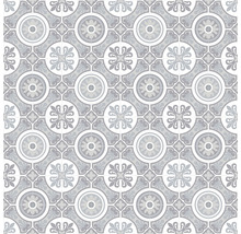 Kakelmönster med geometriska och blommiga motiv