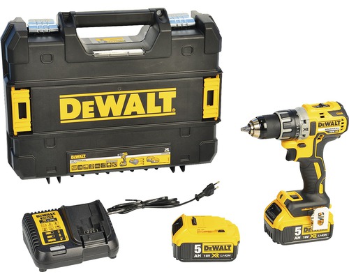 Batteridriven borrskruvdragare DEWALT DCD791P2 18V 2x5,0Ah batterier