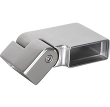 Justerbar fyrkantsrörkoppling av metall för räckeskonstruktion