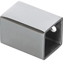 Ändstycke för fyrkantsrör av metall