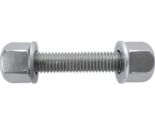 Skruv med mutter och bricka