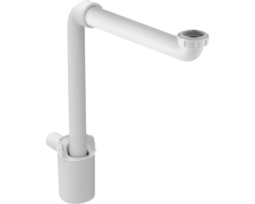 Vattenlås DURAVIT platsbesparande till tvättställ vit plast 1 1/4" DN32
