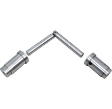 Metallkopplingsstycke med cylindriska stift för räcke konstruktioner