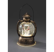 Dekorativ snögloblykta med snögubbsfigurer