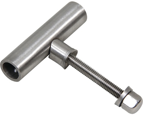 Rund stolpehållare PERTURA rostfritt A2 10mm T-formad skruvdragare av metall