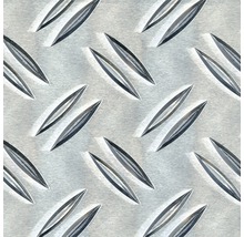 Aluminiumdurkplåt textur med upphöjda ribbor