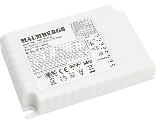Multidriver MALMBERGS LED 1050mA 50W Push-Dim