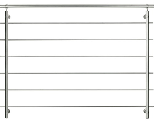 Räckeset PERTURA för fönster 3000x885mm Räcke i rostfritt stål med horisontella stänger