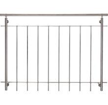 Räcke i rostfritt stål med spjälor