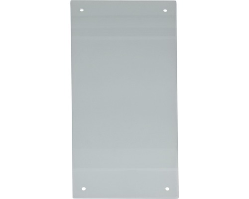 Glasfyllnadsplatta säkerhetsglas PERTURA 750x330x8mm Täckplatta med fyra borrade hål