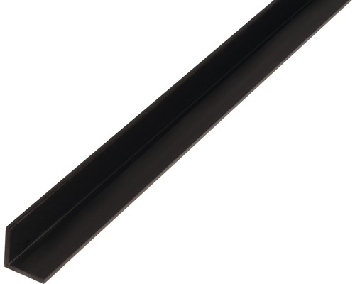 Vinkelprofil KAISERTHAL PVC svart 25x25x1,8 mm 1 m