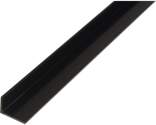 Vinkelprofil KAISERTHAL PVC svart 20x10x1,5 mm 1 m