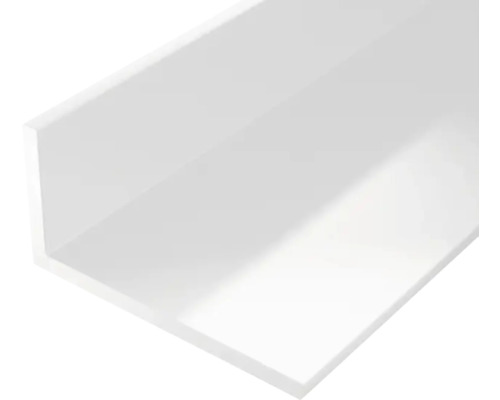 Vinkelprofil KAISERTHAL PVC vit 20x10x1,5 mm 1 m